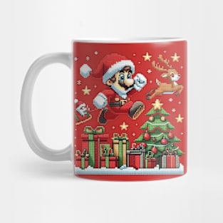 Christmas Mustache Santa Mug